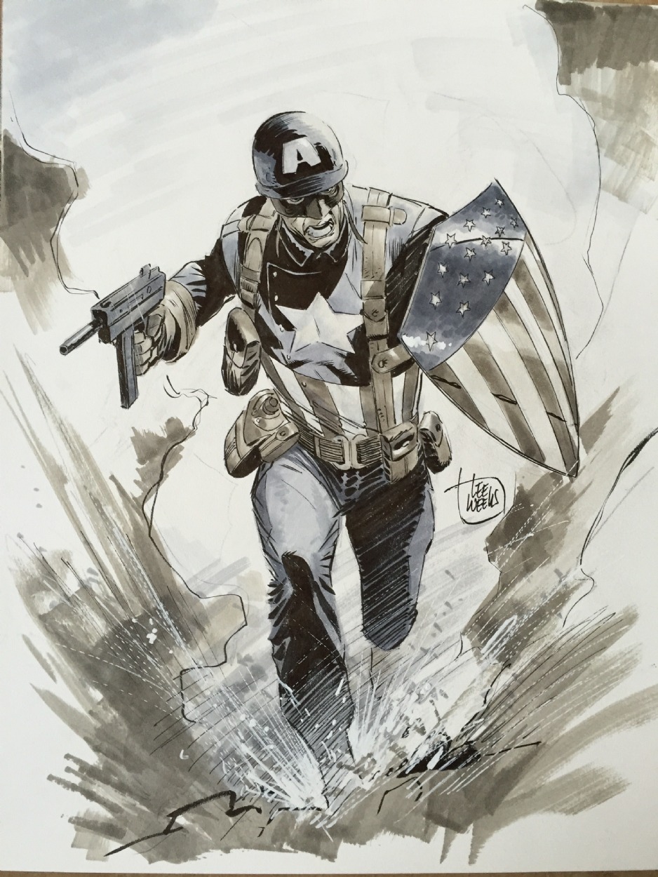 Captain America by Lee Weeks