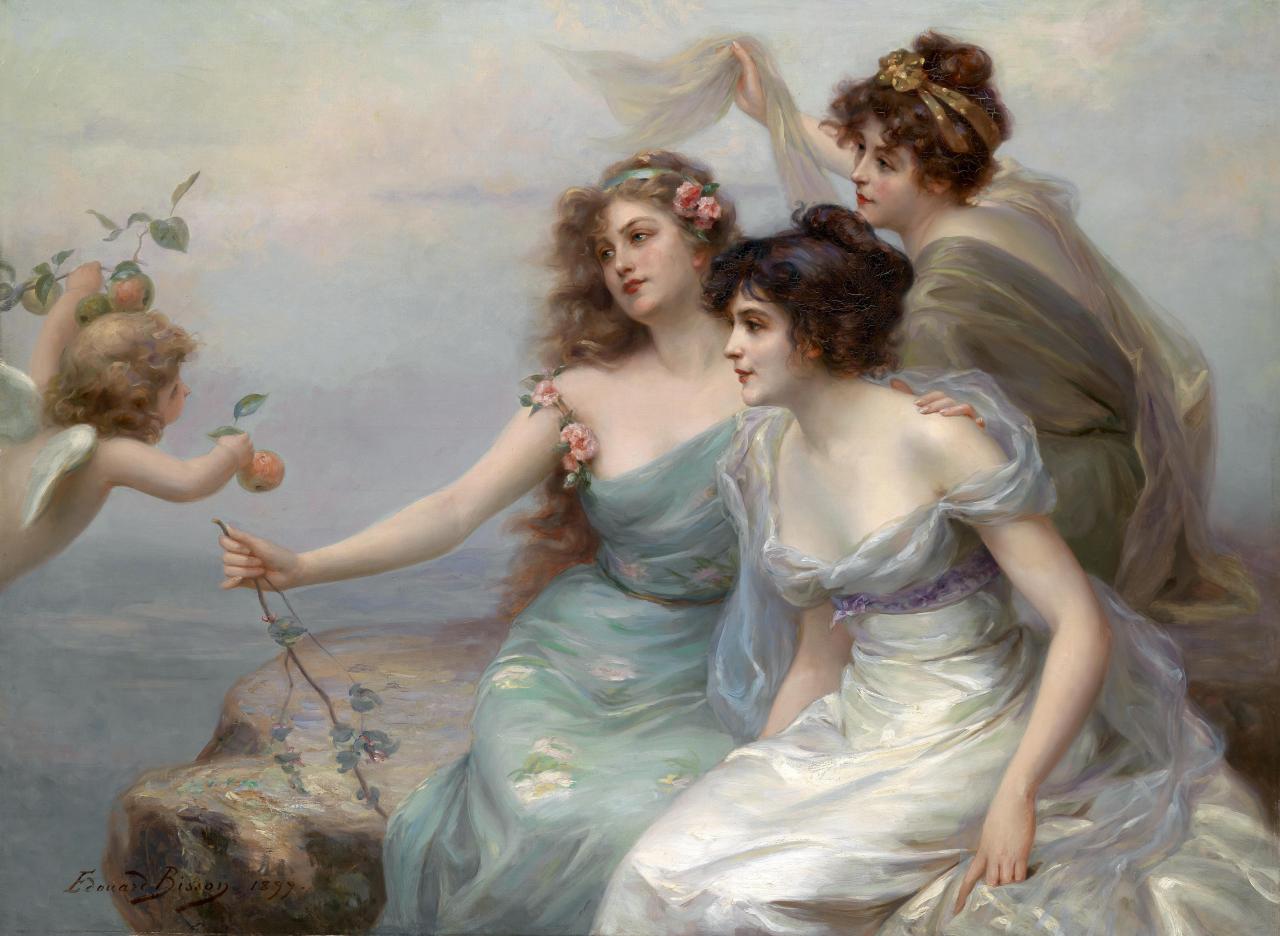 Les Trois Grâces by Edouard Bisson, 1899