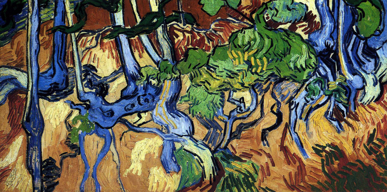 transistoradio:

Vincent van Gogh, Tree Roots (1890), oil on canvas, 100 x 50 cm. Collection of Van Gogh Museum, Amsterdam, Netherlands. Via WikiPaintings.