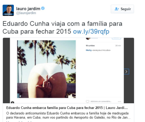 O ano está quase acabando&hellip; Mas não para o experiente Lauro Jardim, que consegue cavar uma nova barriga entre o natal e o ano novo. Será que ainda dá tempo para mais uma?