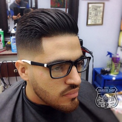 Low Fade Haircut Comb Over