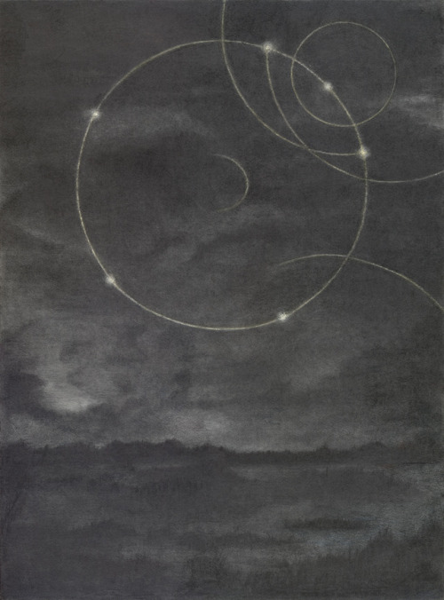 artchipel:

Christine Ödlund - Dark Weather Sun. Watercolour and pencil on paper, 72x53 cm (2011)
