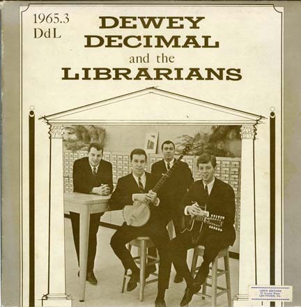 macalesterarchives:

Two for one–National Library Week is winding down, but tomorrow is Record Store Day!  Here’s Macalester’s own Dewey Decimal and the Librarians (Dave Howard, Pete Malen, Bob Stimson, and Don Mackenzie), who were a hit on campus during the 1963-64 school year.