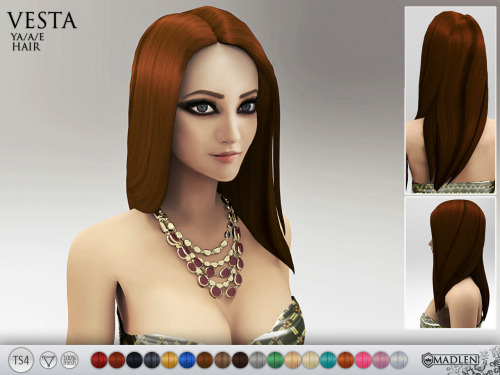 Sims 4 CC Long Hair