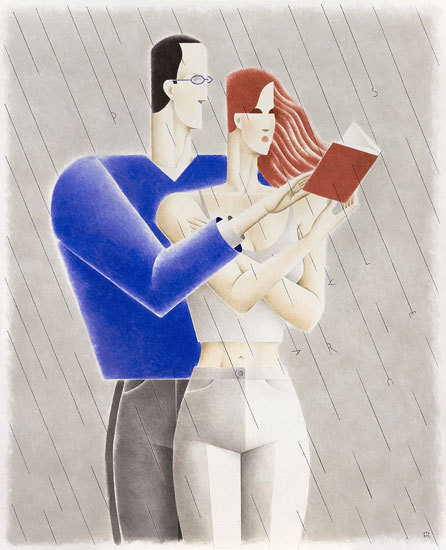 Enamorados… de los libros (ilustración de Enric Solbes)