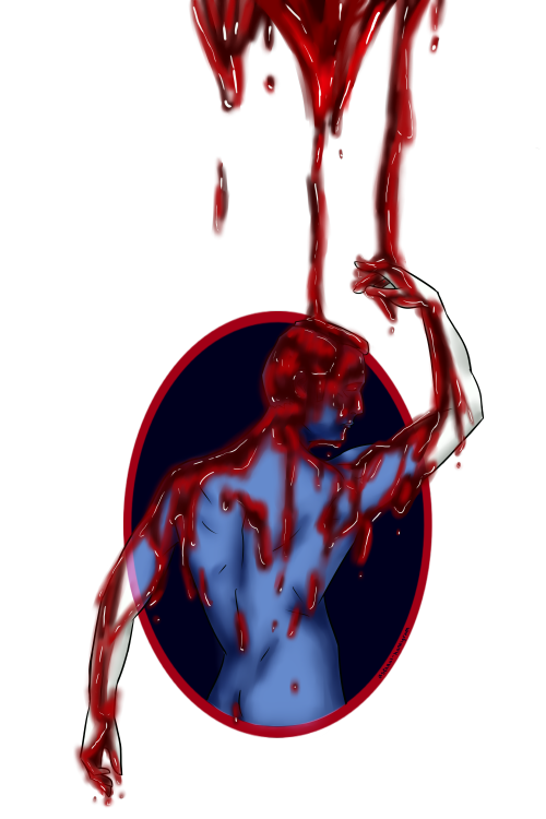 because I also love Hannibal Lecter covered in blood c:Will Graham: [x]Hannibal and Will: [x]