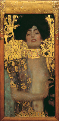 artistoescapefromnormality:

Gustav Klimt Judith I (Judith und Holofernes) ,1901 


The painter to portray the face of Judith was inspired by Adele Bloch-Bauer
