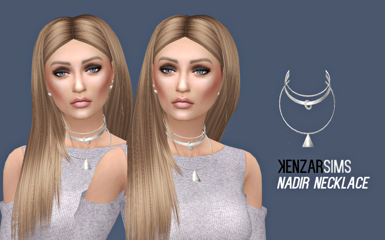 Kenzar-Nadir NecklaceIt’s my first mesh so it’s not really amazing, but it’s a start haha.Thank you @simpliciaty for being kind and helping me ( even if i put 1000 questions )*Comes in 5 colors.*Tag me if you use itI hope you like it ! ^-^Download (Mediafire)