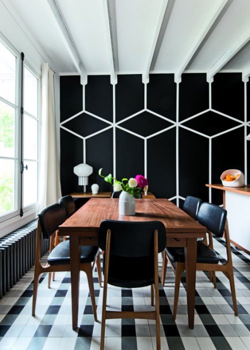 Source: Marie Claire Maison
Bit of black &amp; white, bit of graphic pattern, prefect for a little creative inspiration.