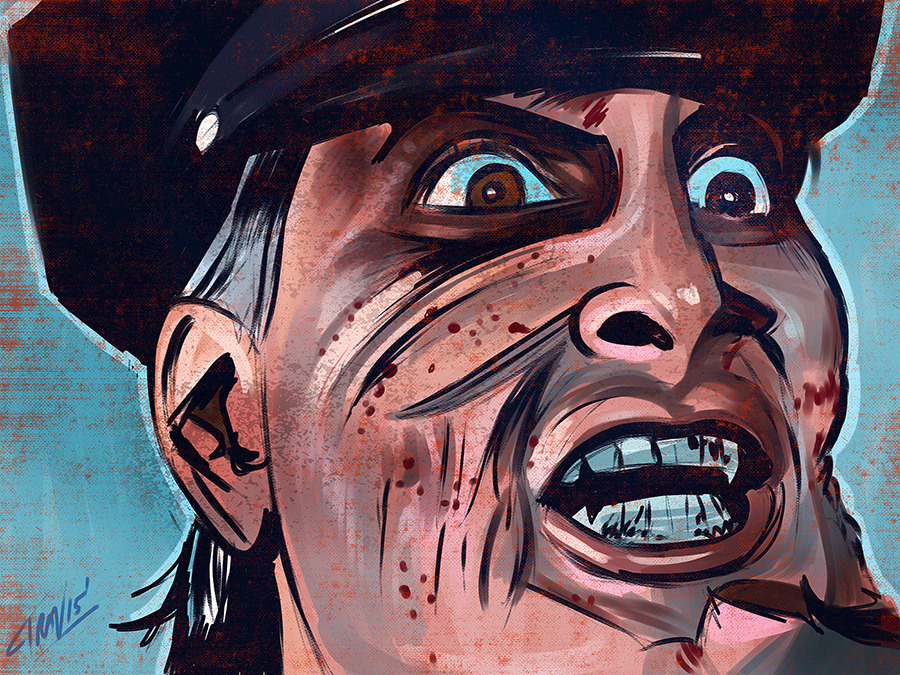 Day 20 of my “31 Days Of Halloween” Sketch Series: Maniac Cop! 