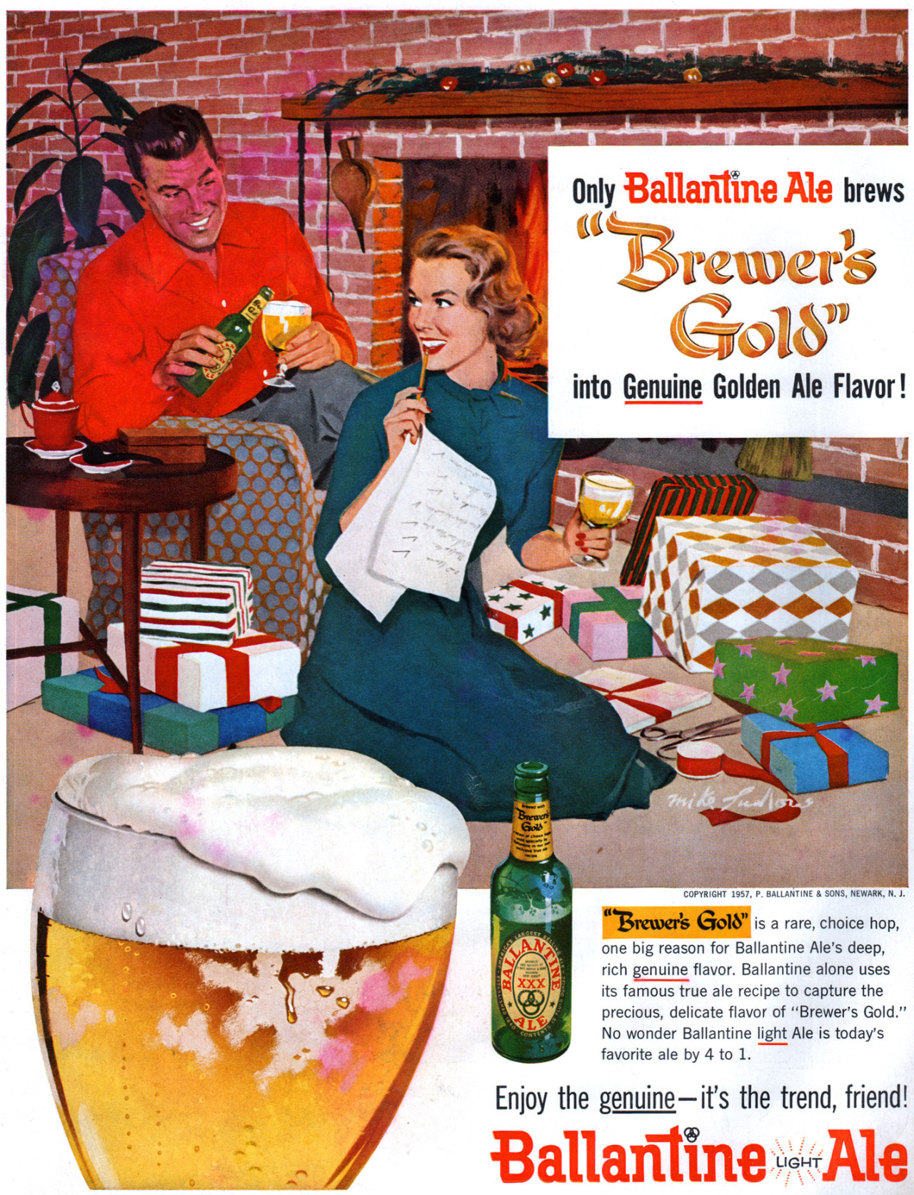 Ballantine Ale - 1957