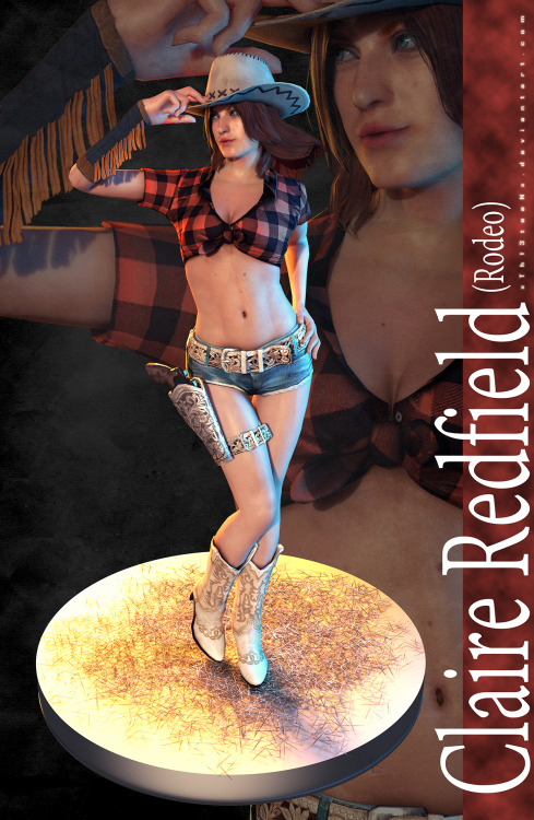 REV2 Pinup - Claire Redfield (Rodeo) by xTh13teeNx