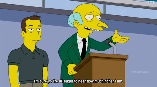 The Simpsons - Mr Burns #1: MB:Incidentally, thank you for 