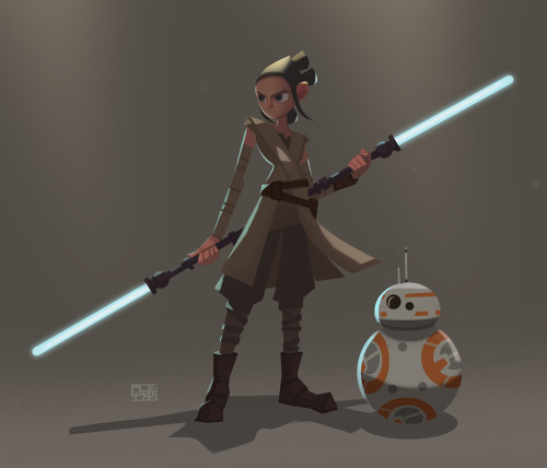 Rey Fan art from Star wars -The force awakens