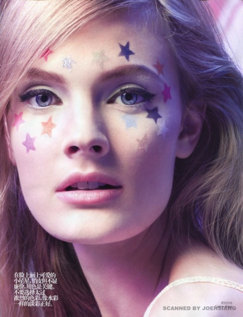 Constance Jablonski by Raymond Meier for Vogue China April 2013.Make-Up Artist: Tom Pecheux.