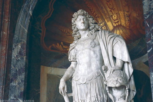 artschoolglasses:
Statue of Louis XIV, Versailles.
