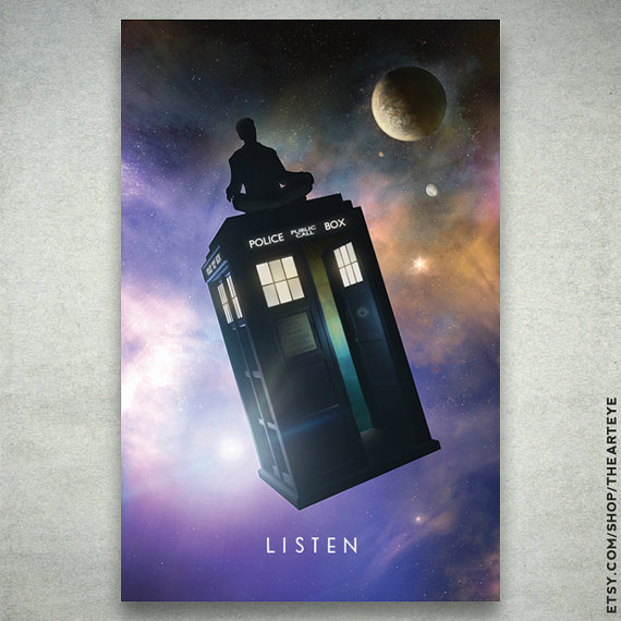 Doctor Who Meditation Poster by The Art Eye