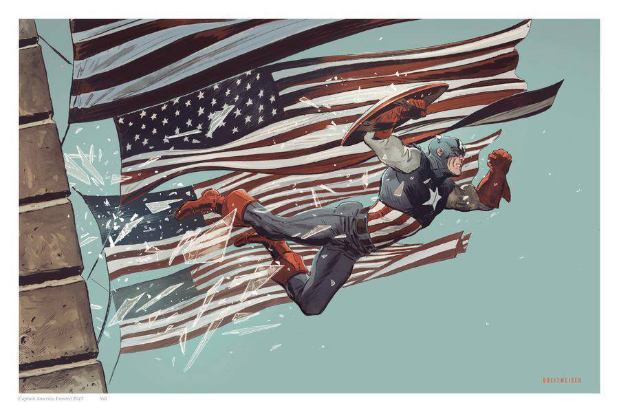Captain America by Mitch Breitweiser 