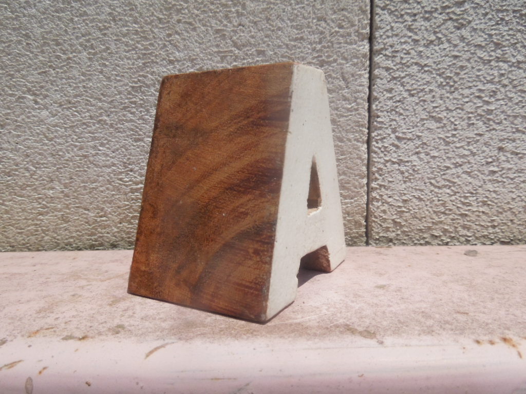 Typography タイポグラフィー雑貨　新品 Wood Block 木製のアルファベット、ナンバー ブロック 