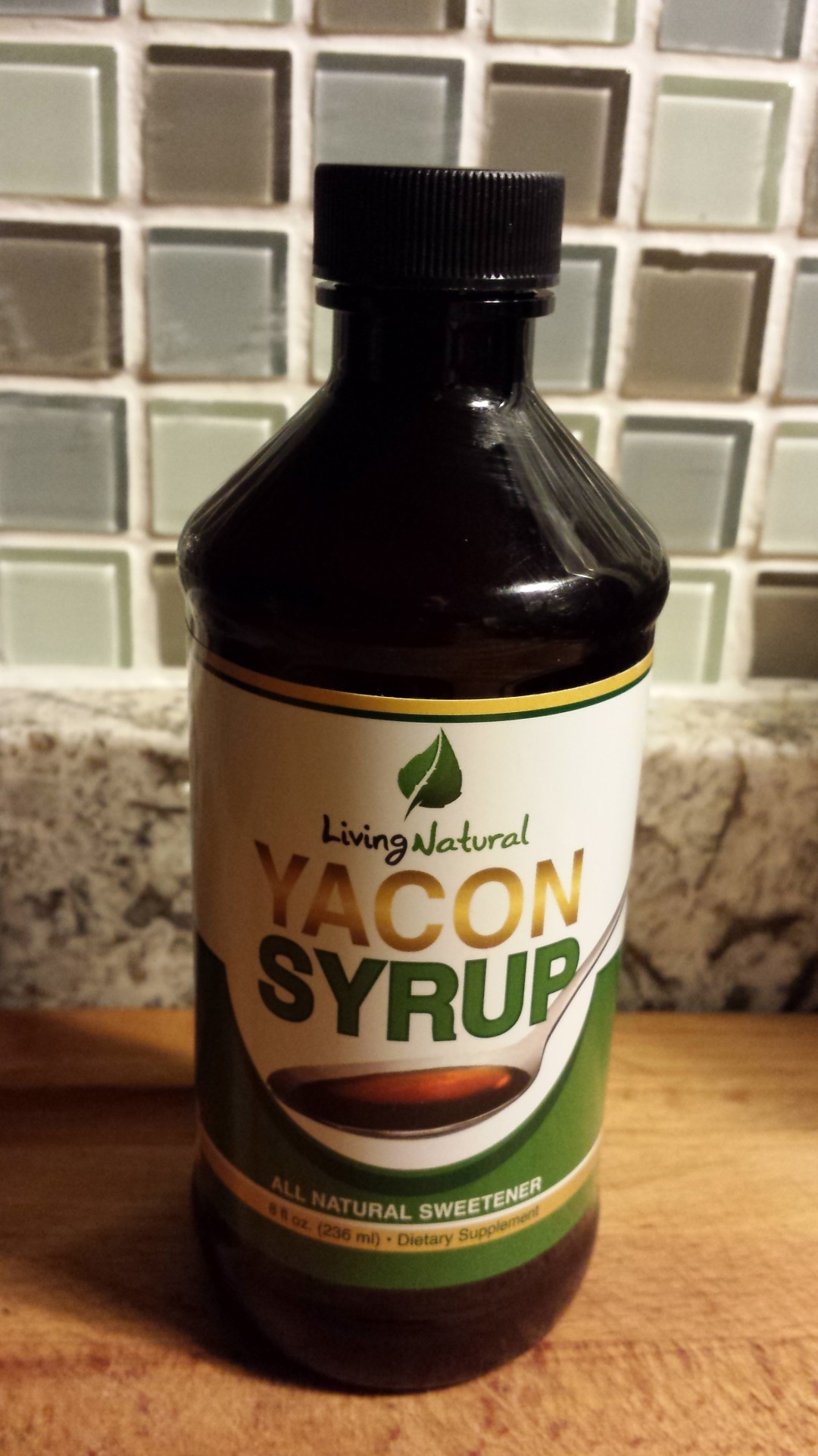 

I was so excited for the chance to review Living Natural&#8217;s Yacon Syrup. I searched high and low for this sugar substitute when my bf&#8217;s dad was first diagnosed diabetic. It is an all natural sweetener that tastes a bit like molasses with a hint of licorice&#8212;when mixed with things like coffee it is very subtle yet satisfying. Yacon is unique because the body doesn&#8217;t digest it, so you get the satisfaction of a sweet  flavor without the consequences. I&#8217;m using it for my candida cleanse diet which bans sugar. I&#8217;ve used it as a sweetener for my coffee and in hot tonics and it does the trick! Check it out! 
