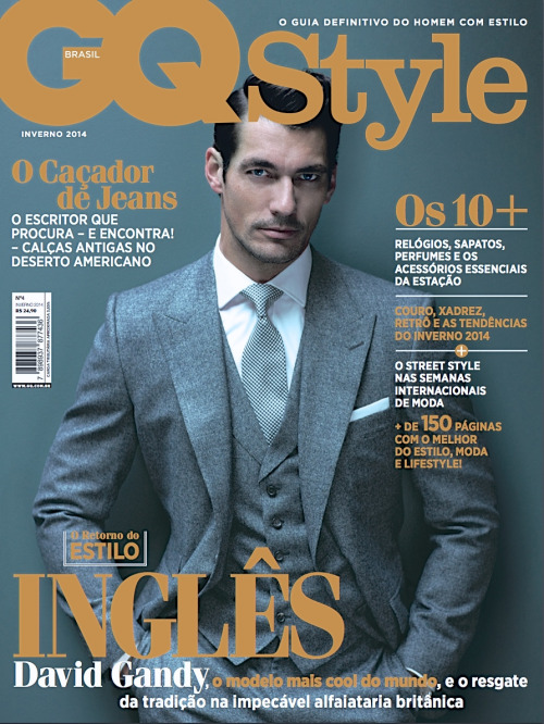THE AUTHENTIC GENTLEMAN: SUPER MODEL DAVID GANDY PHOTOGRAPHED BY ARNALDO ANAYA-LUCCA FOR THE WINTER 2014 COVER OF GQ STYLE BRAZIL.STYLED BY PAUL MATHER.HAIR BY LARRY KING.PHOTO ASSISTANT: ALEX CORNES.DIGITAL OPERATOR: RORY GARDINER.DIGITAL RETOUCHING BY VERSATILE STUDIOS NY.SHOT IN LONDON AT DAVID’S BEAUTIFUL NEW HOME.SPECIAL THANKS TO ANTONIO BRANCO AT GQ BRAZIL.