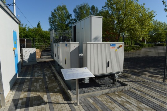 The SiC inverter at the hybrid power plant in Berlin. Image credit: GE Reports