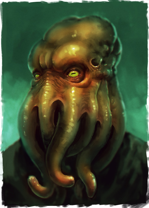 Oct 3rd. Halloween countdown. Squid-face. 3 of 31