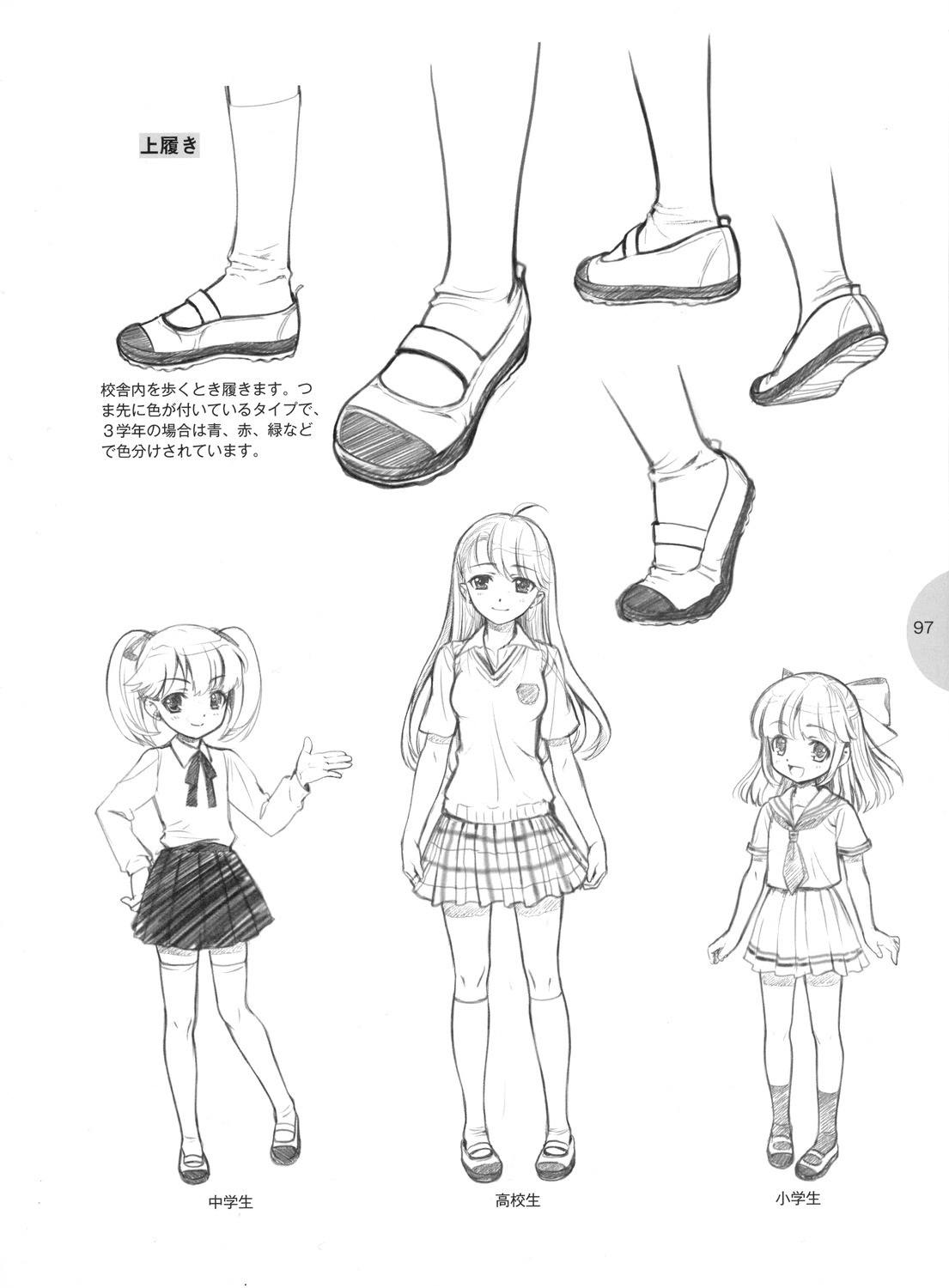 knickerweasels:Drawing Feet and Shoes from 萌えキャラクターの ...