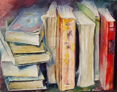 bibliolectors:

Preparando los libros para el fin de semana (ilustración de Leonid Afremov)
