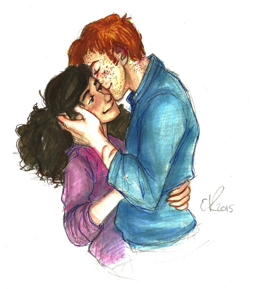 diva-gonzo:

tlpursuit:

Bleh, I tried.

I love your trying, dear. Those freckles are fantastic. The hair and brain scars are spot on and the height difference is fantastic.