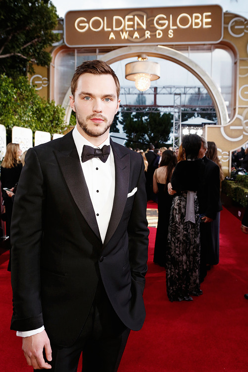 mcavoys:

Nicholas Hoult attends the 73rd Annual Golden Globe Awards held at the Beverly Hilton Hotel on January 10, 2016 in Beverly Hills, California.
