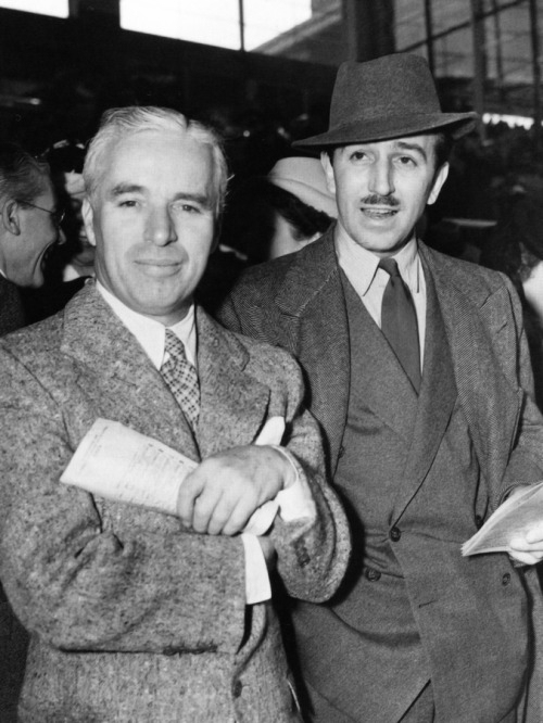 Charlie &amp; Walt Disney at the racetrack, March 1939 