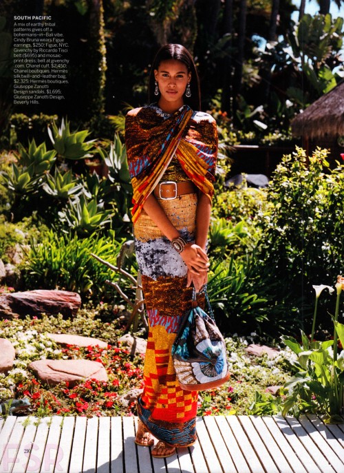 lovelostfashionfound:Cindy Bruna - American Vogue June 2014 - Bonjour Mesdames