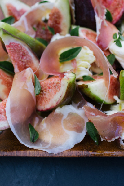 basilgenovese:

Fig &amp; Prosciutto Salad, via Simple Provisions

