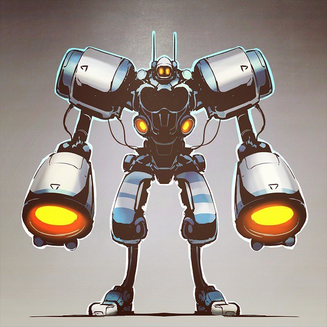 Robo 010 #marchofrobots #robot #sketch #digital #alchemy