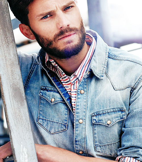 ouatfashion:

Jamie featured in Sunday Times Style (May 2013); he’s wearing shirts supplied by H&amp;M, Oliver Spencer, and All Saints.

