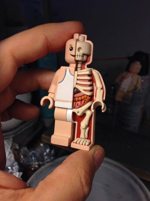 Tiny Lego Man anatomy sculpt