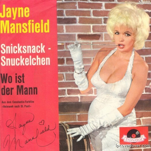 A nice one of Jayne Mansfield&#8217;s &#8220;45&#8221;s