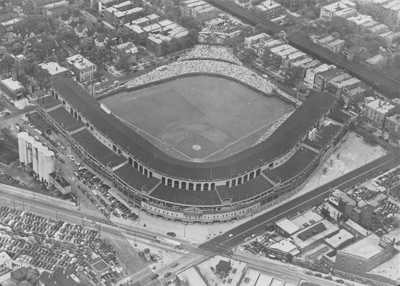 Amazing Historical Photo of Wrigley Field in 1950 