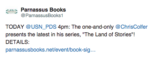 The Land of Stories 4 : Book Tour 2015 - Page 11 Tumblr_nrdttggM7m1tgney8o1_500