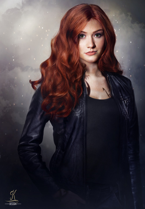 kim-beurre-lait:

Shadowhunters TV Show FanArt : Katherine McNamara as Clary Fray(Shadowhunter version of Clary)