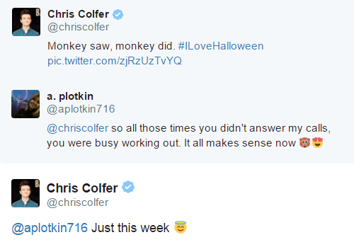 Chris Colfer Instagram - Page 17 Tumblr_nwsja2wOVj1u88r6co1_500