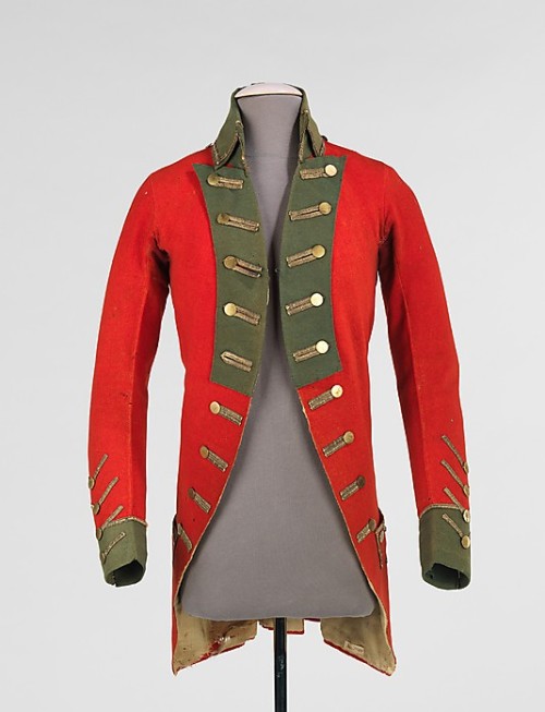 Handmade Revolutionary War jacket worn by Col. William Taylor of the ...