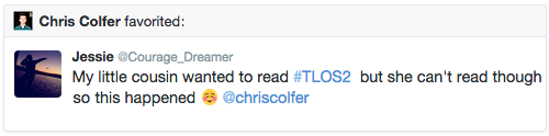 Chris Colfer Tweets - Page 26 Tumblr_nrd7ftXEAj1sg9z6fo1_500