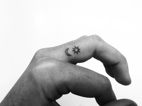 Inner Finger Tattoo