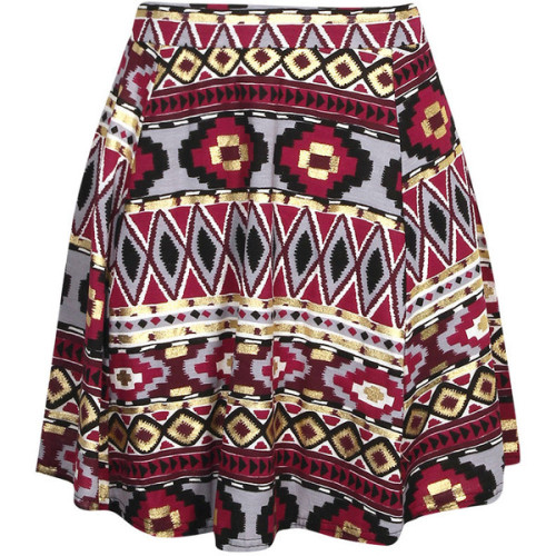 aztec print skirt on Tumblr