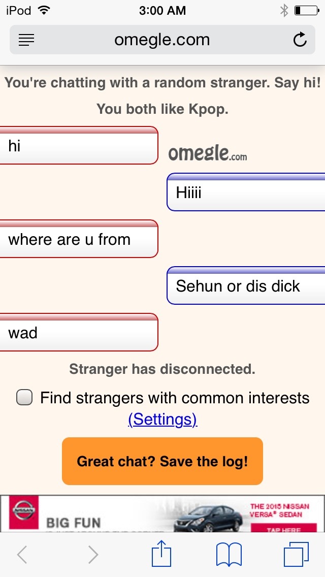 Omegle com sex chat