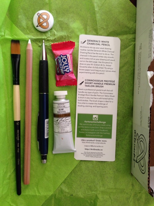 plsdontwakeme: mar 9 wee i can finally open my mailbox and open my art snacks box!!! ArtSnacks is like a magazine subscription but instead of a magazine you get 4 or 5 different art products to try out. Learn more about ArtSnacks here.