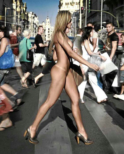 Girls public nude exhibitionist