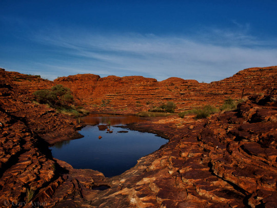 waterhole at the eastern part of the rim